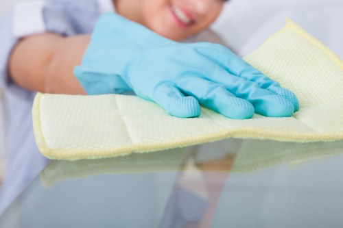 Professional cleaning team handling a deep clean in N2
