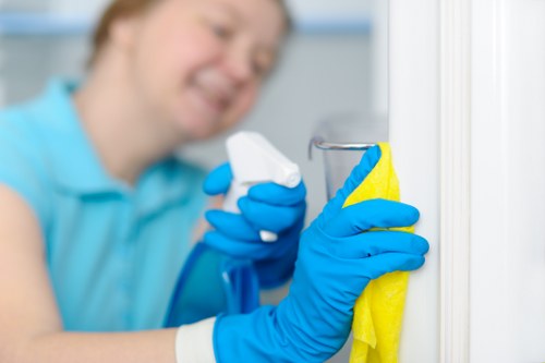 Regular household cleaning for a family home in N2
