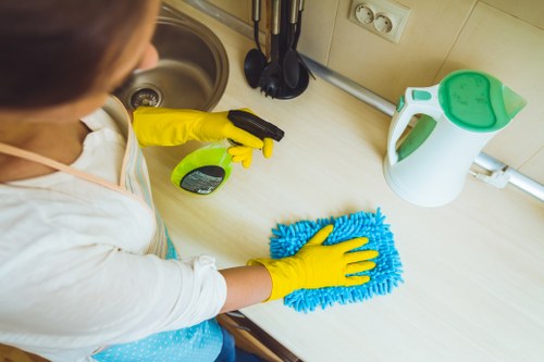 Preparing rooms for a carpet cleaning quotation