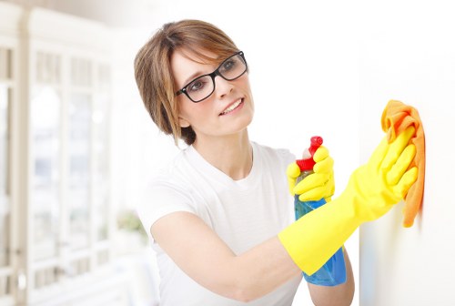 Local cleaning team preparing a property in N2 for a deep clean