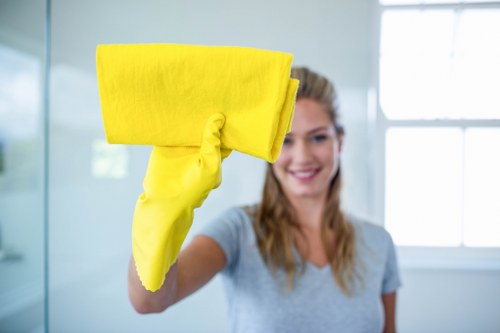 Clean and organised carpet cleaning tools ready for use