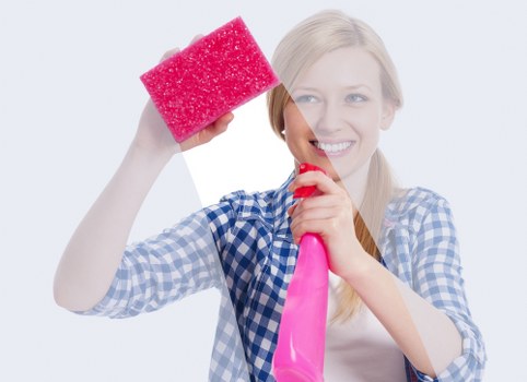 Local after builders cleaning team working in a renovated N2 property